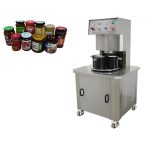 धातु कैप्स बंद करने के लिए अर्ध स्वचालित वैक्यूम ग्लास जार कैपिंग मशीन