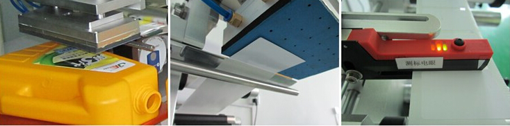 टोंटी बैग प्लास्टिक बैग लेबलिंग मशीन फ्लैट सतह के लिए अर्ध स्वचालित