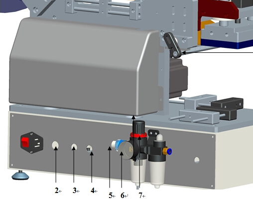 टोंटी बैग प्लास्टिक बैग लेबलिंग मशीन फ्लैट सतह के लिए अर्ध स्वचालित