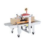 टिन के डिब्बे कार्टन सीलिंग मशीन केस क्लोजिंग सीलर उपकरण