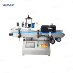 स्वचालित टेबलटॉप छोटी गोल बोतलें स्वयं चिपकने वाला लेबलर उपकरण