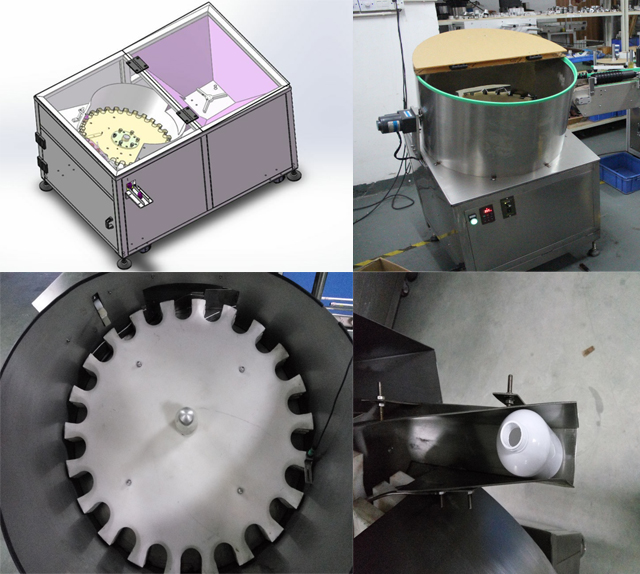 बोतलें भरने के लिए unscrambler उपकरण लाइन.jpg