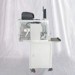 अर्ध स्वचालित केबल वायर स्टिकर प्रिंट-अप्लाई फोल्डिंग लेबलिंग मशीन