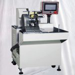 अर्ध स्वचालित पावर कॉर्ड केबल वायर स्टिकर फ्लैग लेबलर मशीन