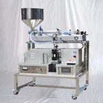 अल्ट्रासोनिक सीलिंग उपकरण के साथ अर्ध स्वचालित ट्यूब भराव मशीन