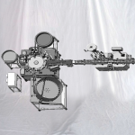 क्षैतिज स्टिकर लेबलर के साथ छोटी टेस्ट ट्यूब भरने की कैपिंग मशीन