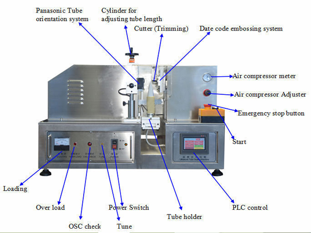 semi automatic sealing machines अल्ट्रासोनिक ट्यूब सीलर